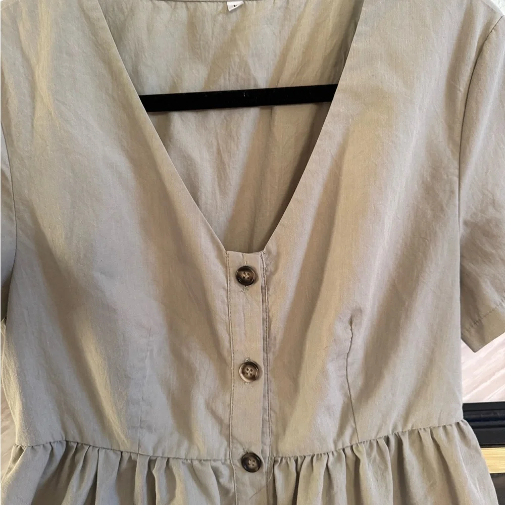 Jenny Kayne Kate style dress Tan Button-Down Dress - Picture 4 of 4